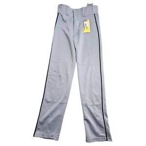 Easton Mako 2 Piped Baseball Pants Grey‎ Black Adult Small A167101 Mens New *